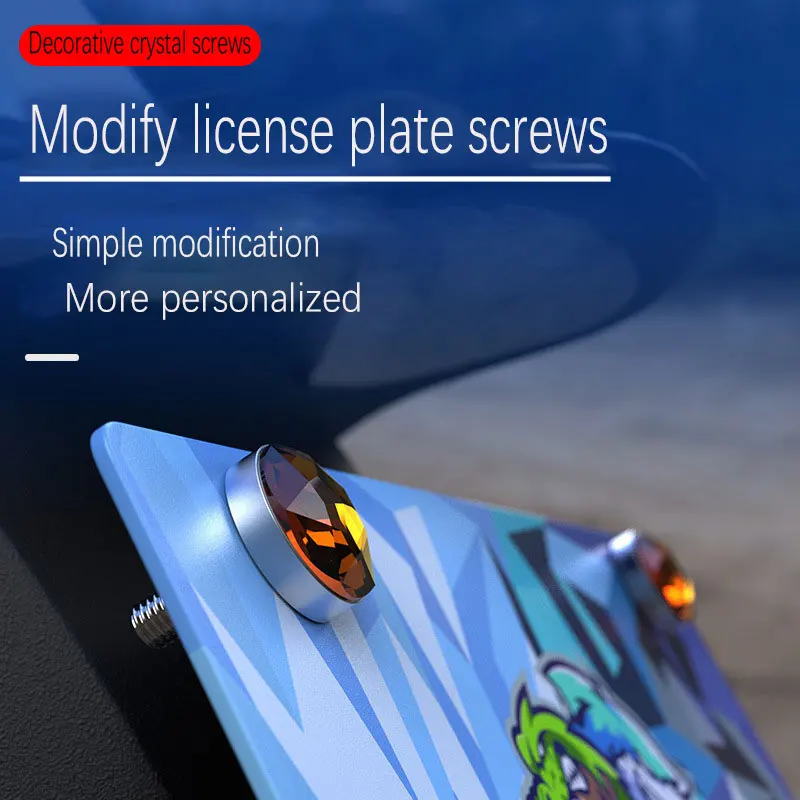 تعديل غطاء المسمار لقطع غيار الدراجات النارية مناسب للسكوتر الكهربائي والسكوتر ولوحة الترخيص المزخرفة برغي M6 العالمي #6