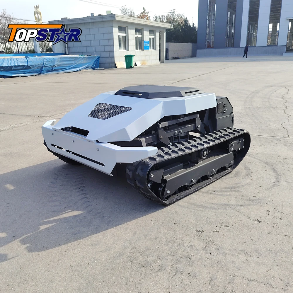

Heavy-Duty Remote Control Lawn Mower Cordless with Obstacle Avoidance Long Battery Life for Rough Terrain Large for Sale