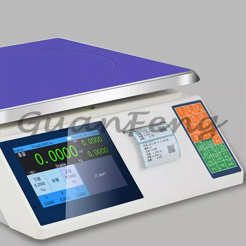 High-precision Industrial Weighing Electronic Scales, Multi-functional  Units with Barcode Generators and Self-adhesive