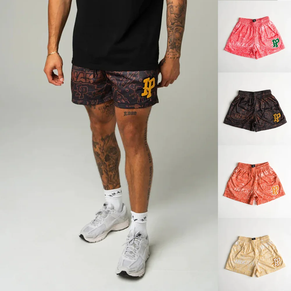 Men's Shorts Fashion Casual Men Clothing American Style Trendy Brand Sports Fitness Embroidered Beach Pants Bodybuilding Shorts