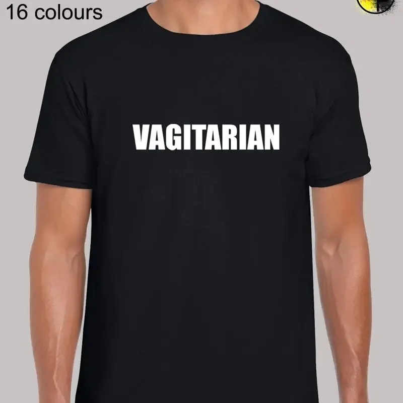 Vagitarian Funny Rude Humor Novelty Regular Fit T Shirt Top TShirt Tee for Men