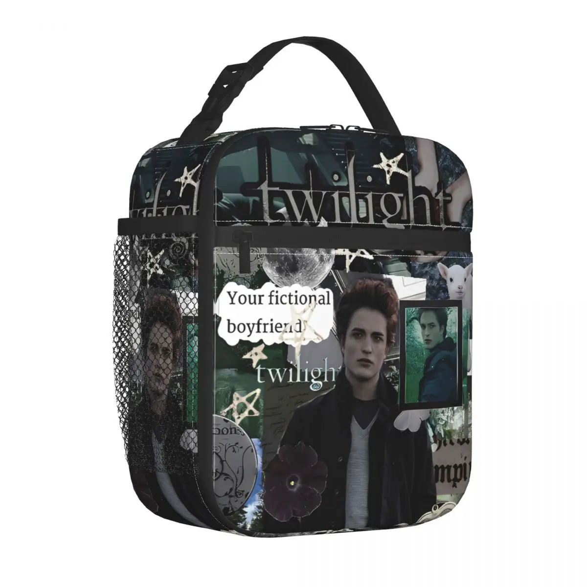 Edward Cullen Homage Twilight Merch Insulated Lunch Bag For Office Food Box Portable Thermal Cooler Bento Box