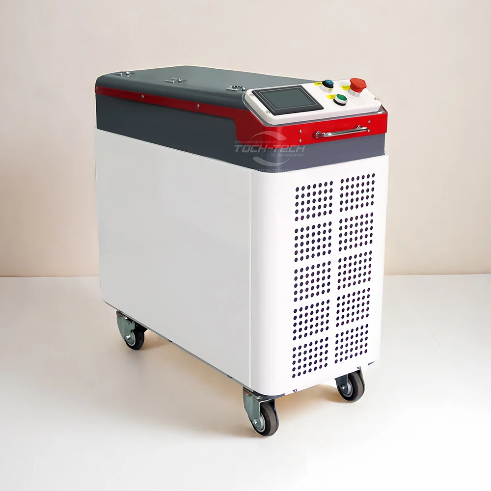 Industrial 100w 200w 300w Handheld Pulse Laser Cleaning Rust Removal Machine Laser Paint Oil Cleaner