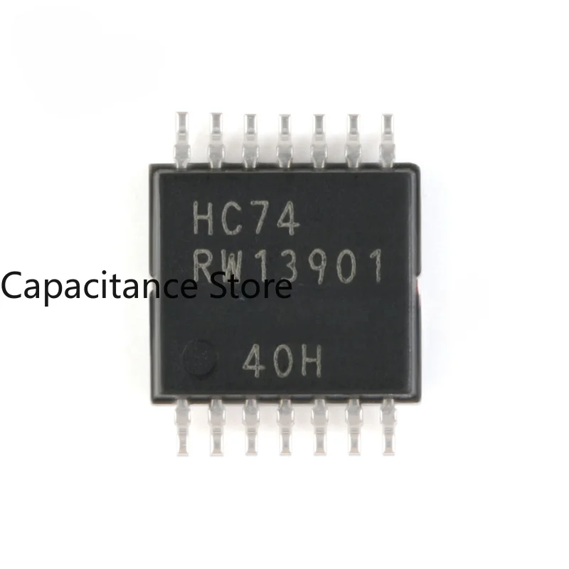 10PCS Original 74hc74pw, 118tsop-14 Double D-type Positive Edge Trigger With Reset Function.