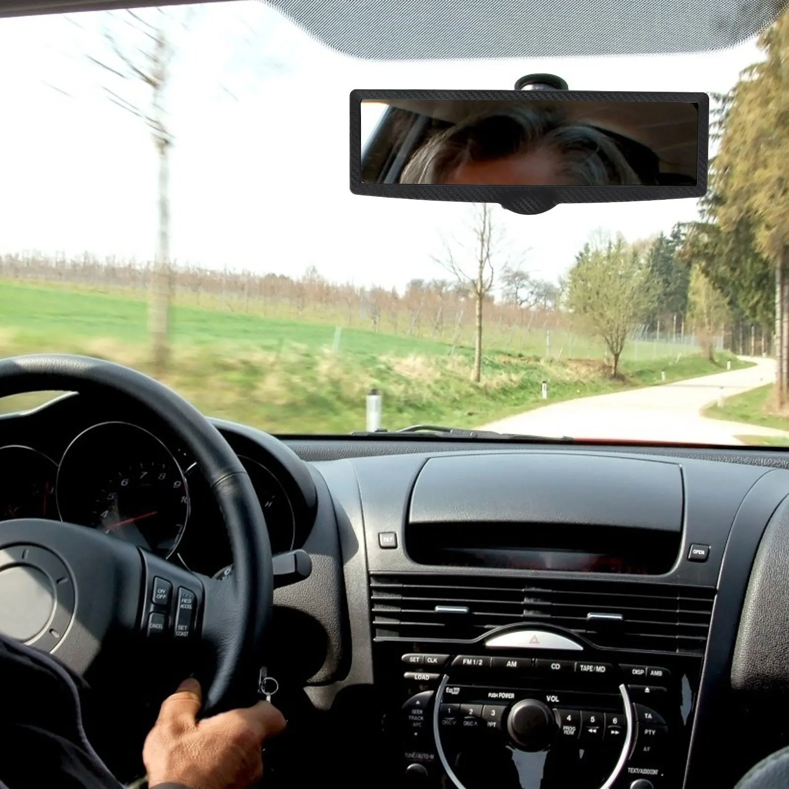 

Vehicle Interior Rearview Mirror High-Quality Lens Distortion-Free Reinforced Safe Driving Accessory Car Rearview Mirror