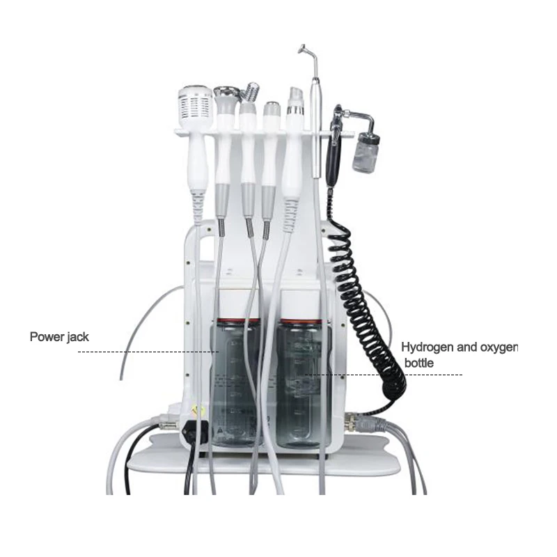 8 In 1 Multifunctional Water Oxygen Hot Bubble Spa Facial Lift Skin Care Beauty Deep Cleaning Bubble Oxygen Injection Instrument