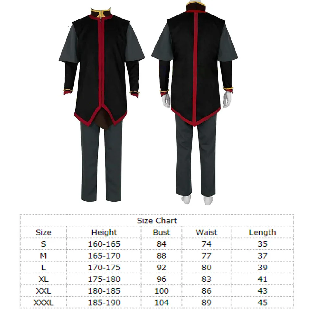 Costume de Cosplay Avatar FantrenforAang pour Homme, Manteau, Pantalon, Gants, Bande de Sauna, Tenue de Carnaval d'Halloween