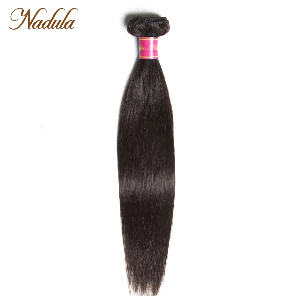 Nadula Hair Peruvian Straight  Hair Bundle Deal 1Piece/2bundles/3bundles Remy Hair Weave 100% Human Hair Extension Natural Color