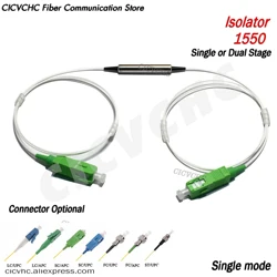 Polarization-Insensitive Optical Isolator with 1550nm, Single or Dual Stage, SC, LC, FC, ST