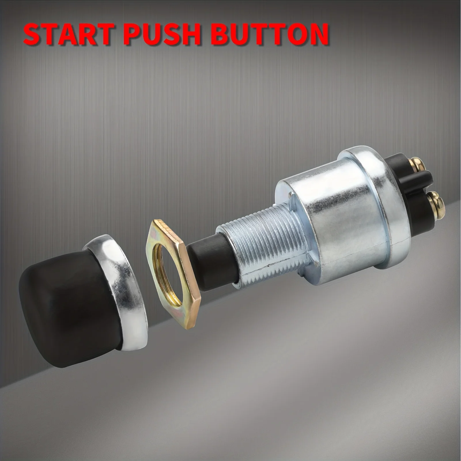 

Push Button Starter Switch Waterproof Push Start Button Heavy Duty Momentary For Horn Engine Car Truck Tractor Boat Parts