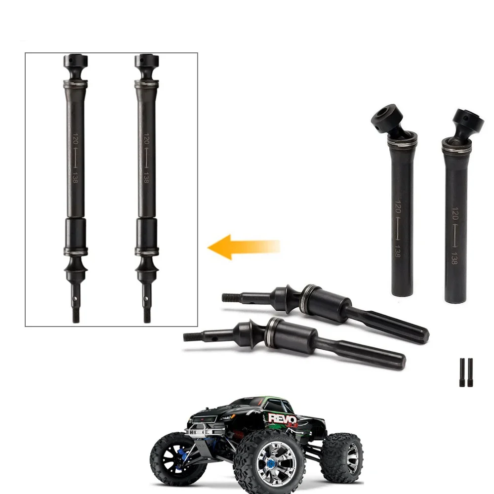 1/10 Hard Steel CNC #5451X Swing Axles Driveshaft CVD For RC Car Traxxas E-Revo Summit Revo 3.3 E-MAXX T-MAXX