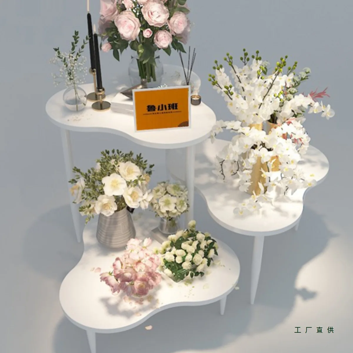 flower display stand paint  Nakajima water table combination flower stand Internet celebrity