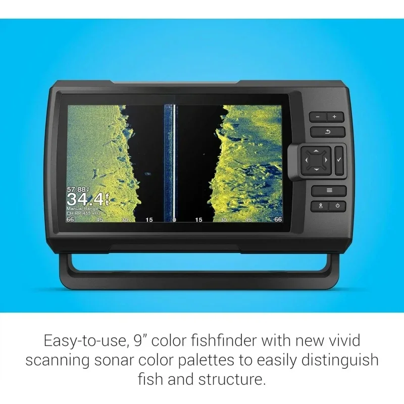 Easy-to-Use 5-inch Color Fishfinder and Sonar Transducer,  Scanning  Palettes, 9