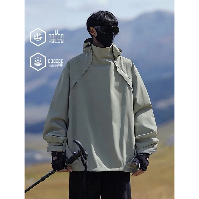 

Men's Tee-Proof Outdoor Climbing Jaet Loose Workwear Coat American Retro Functional Spring Autumn Faion Brand