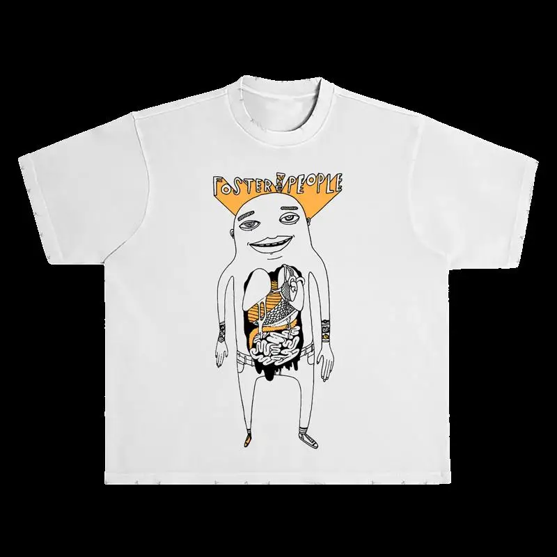 Kawaii Summer Organ T-Shirt Vintage Essential Men Shirt