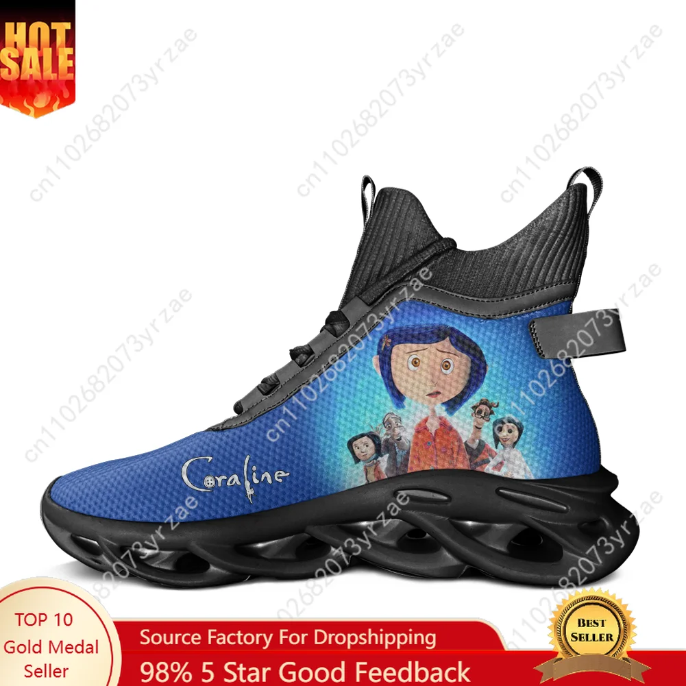 

Coraline Высокие кроссовки на плоской подошве Мужская женская спортивная обувь Высококачественные модные кроссовки Обувь из сетки на шнуровке Обувь на заказ