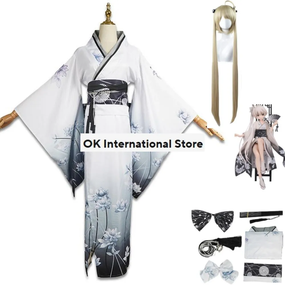 Anime Yosuga No Sorain Solitude Where We Are Least Alone Kasugano Sora Cosplay Costume Wig Japanese Kimono Haori Woman Sexy Suit