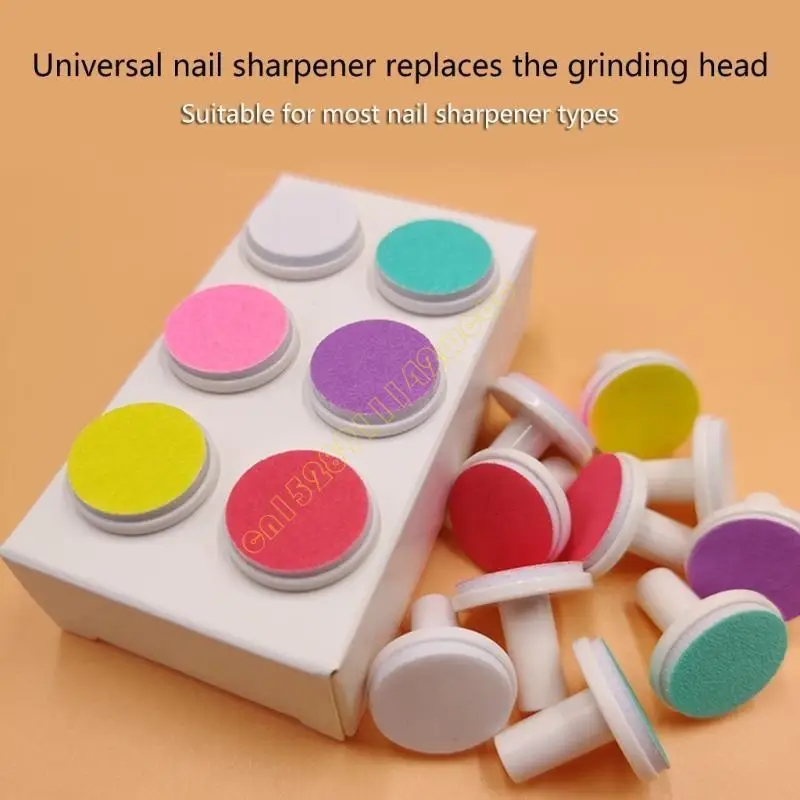 

12pcs/lot Baby Nails File Replacement Grinding Head Electric Nails Trimmer Pads DXAD