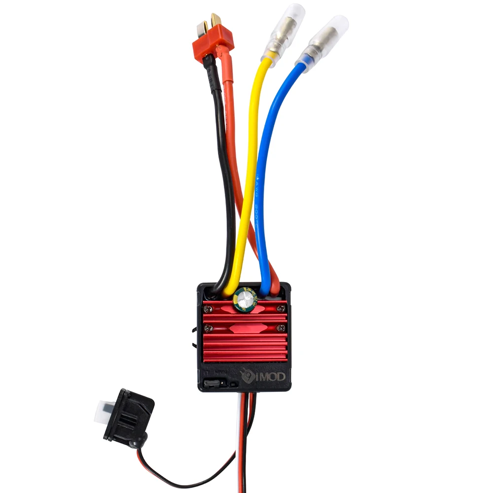 60A Brushed ESC IP65 Waterproof BEC 5V/2A  2-3S Lipo For 550 540 Motors For 1/10 RC Crawler Car Electronic Speed Controller