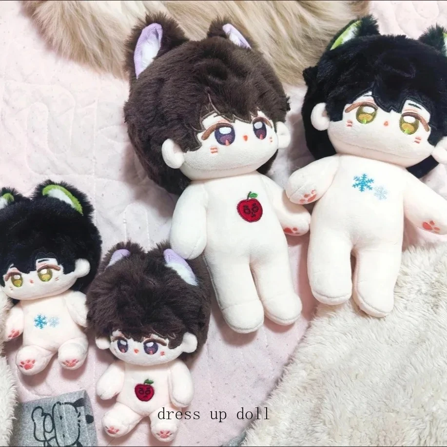 

20cm Zayne Love and Deepspace Rafayel Caleb Anime Plush Doll Stuffed Body Dress Up Clothes Kawaii Animal Ear Plushies Gift