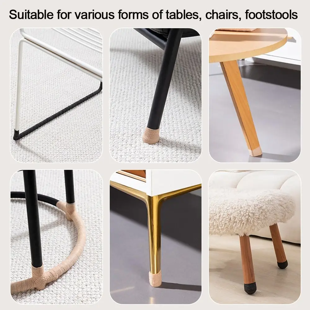 Tape Self-adhesive Chair Foot Pad Silent Anti Slip Table Leg Protection Felt Foot Cover Table Chair Leg