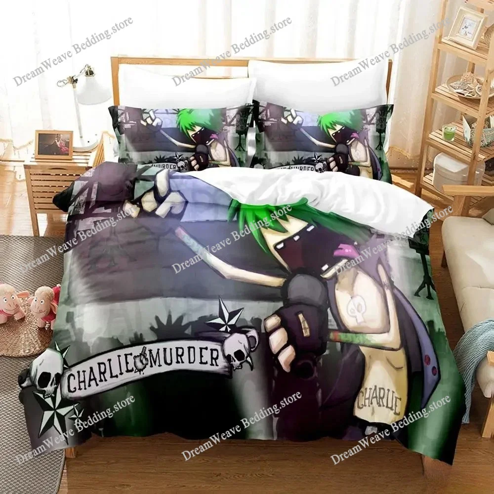 

3d Print Game Charlie Murder Bedding Set Single Twin Full Queen King Size Bed Set Adult Kid Bedroom Duvetcover Sets Home Textile