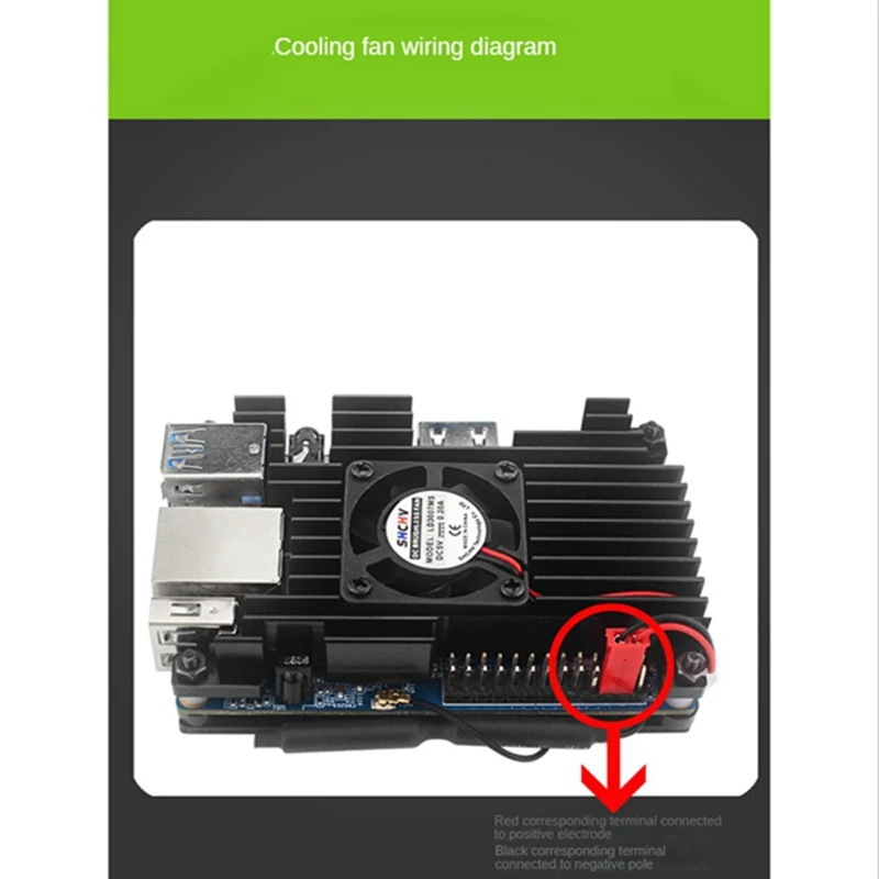 

For Orange Pi 3 LTS Aluminum Case With Cooling Fan Development Board Protection Cooling Shell Passive Cooling Enclosure