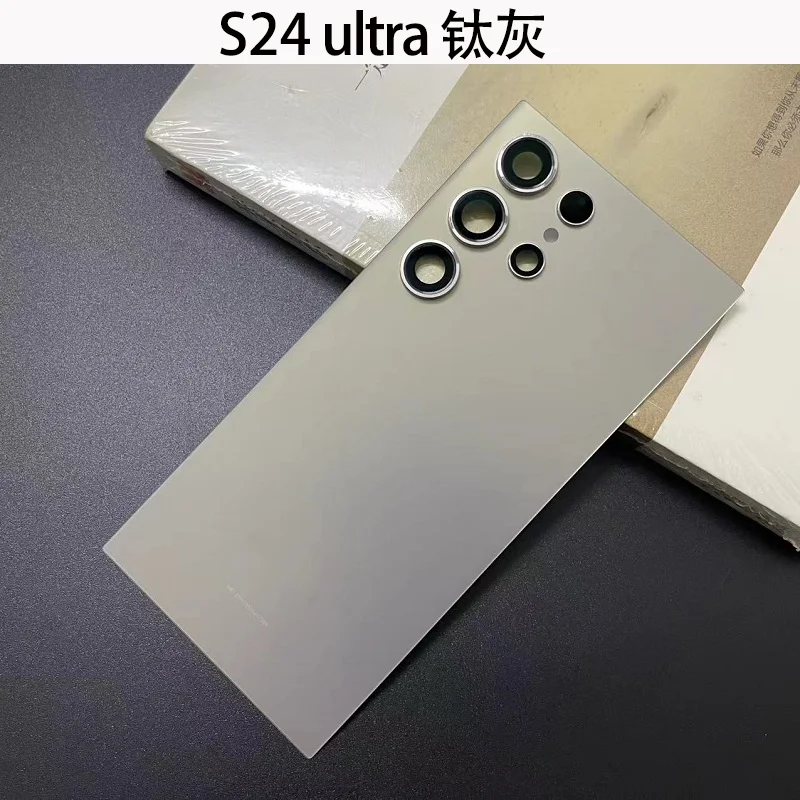 Glazen achterkant voor Samsung S24 Ultra 5G Achterdeur Vervanging Harde batterijbehuizing Achterbehuizing - afbeelding 1