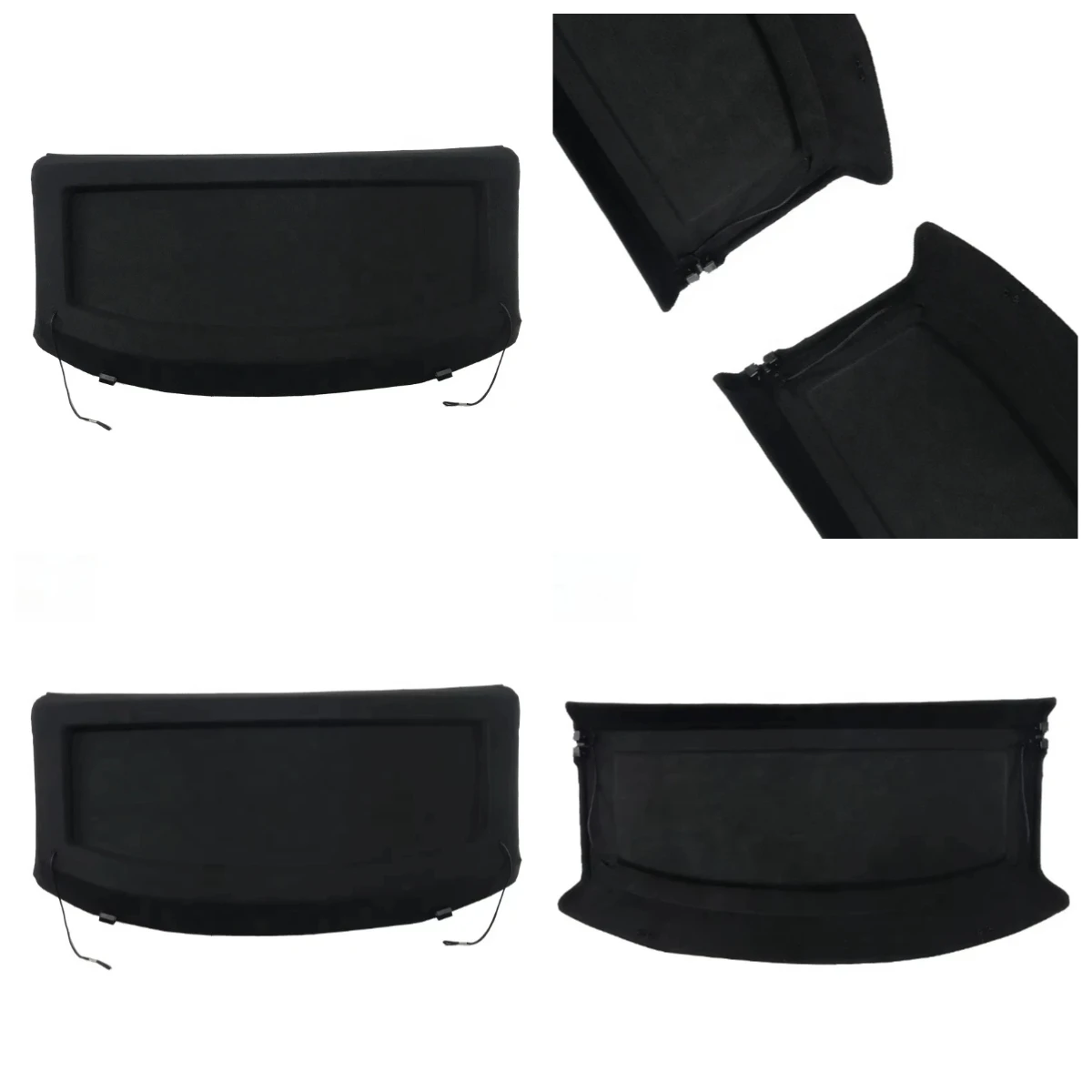Hot selling:HFTM Factory Fireproof Anti-Theft Visor Shield Black Rear Trunk Non-Retractable Cargo Cover for