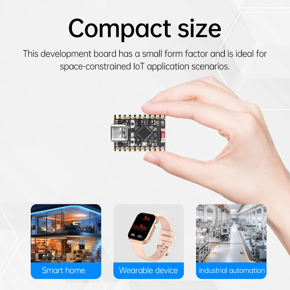 ESP32-C6 Development Board WiFi Bluetooth-compatible 5.3 RISC-V 32 Microcontroller Programming Learning Controller Core Board