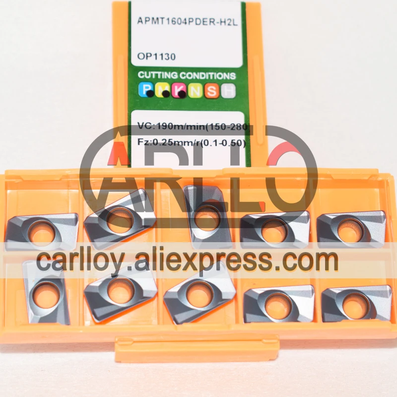 Original Carbide Insert APMT1604PDER-H2L OP1130 For Face Milling of Metal Cut APMT1604 APMT 1604 APMT16