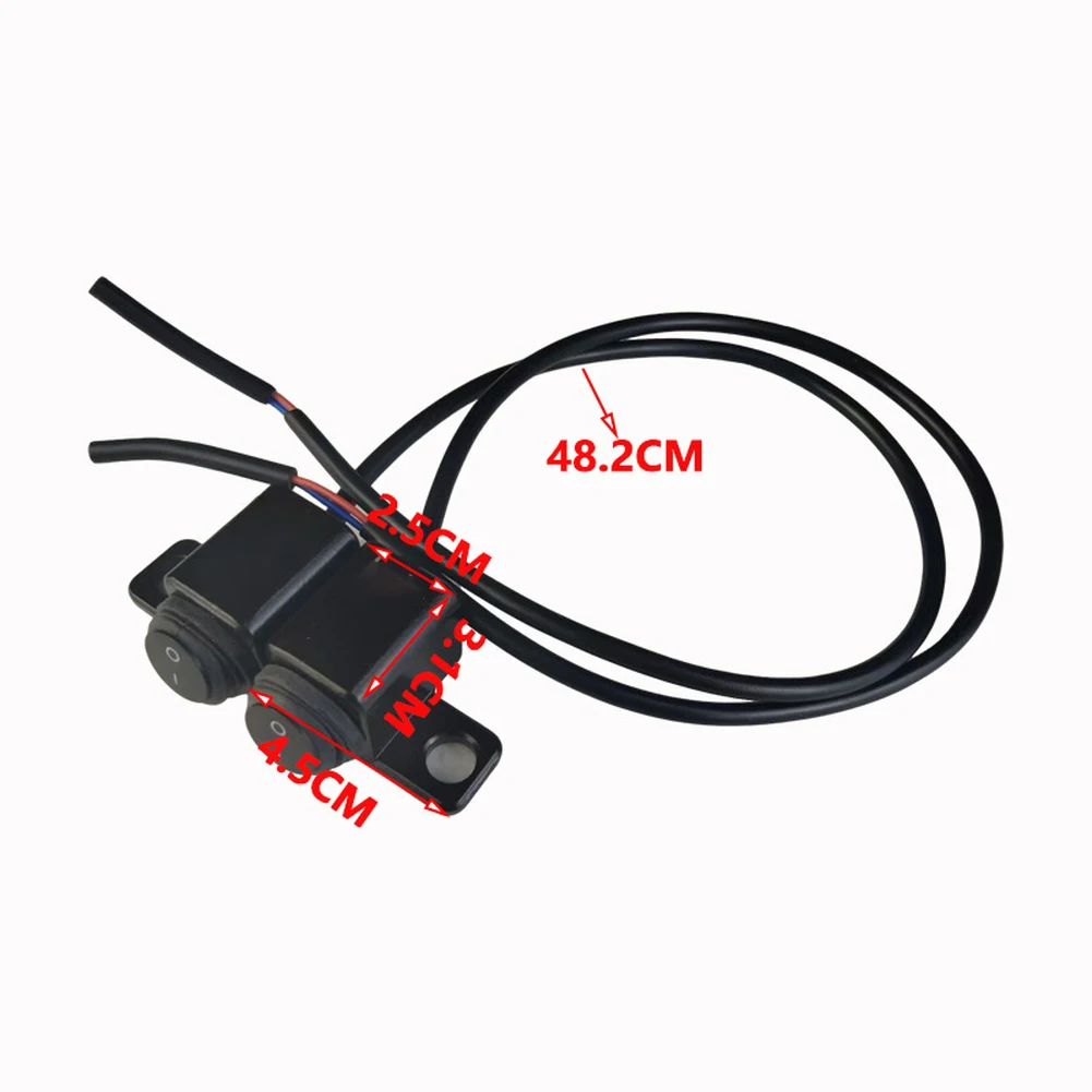 For Rainy Riding Conditions Black Motorcycle Switch Button for Easy Installation Motorcycle Switch Motorcycle Switch