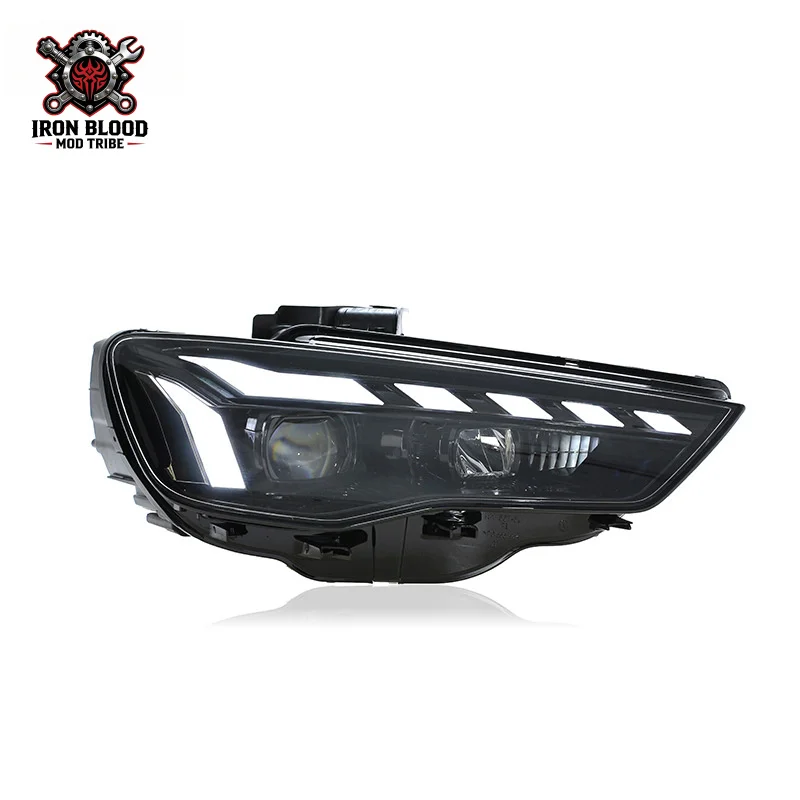 Suitable for 2013-2019 Audi A3 headlight assembly modification to full LED dynamic turn signal auxiliary daytime running light l