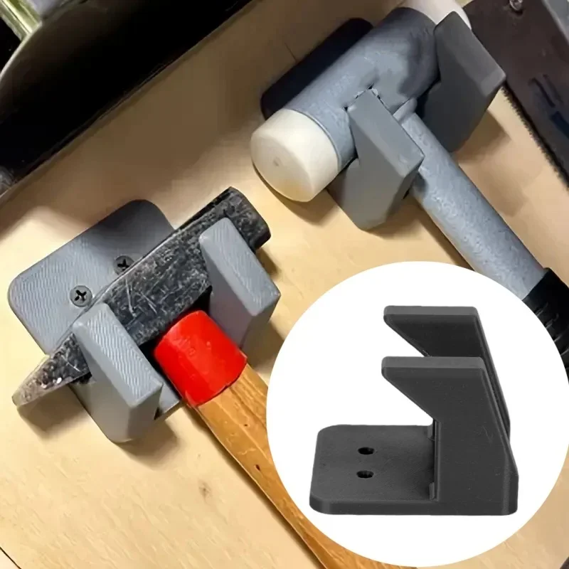 Plastic Rust Proof Gray Hammer Rack Hanging Hammer Rack With Tool Storage Rack Screws Compatible With Hammer And Tool Storage