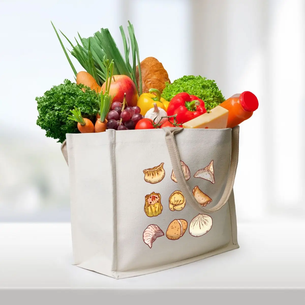 Dumplings for Days Tote Bag eco bag folding Lady bags tote bag women