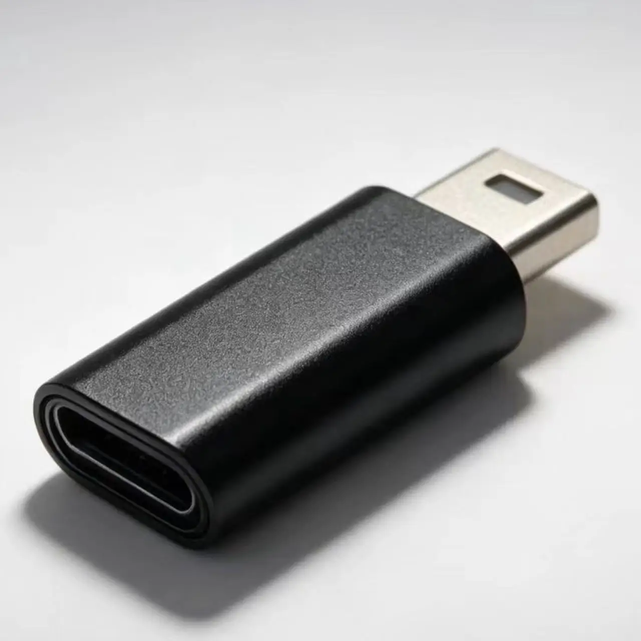 Mini USB Male to Type‑C Female Adapter, 480Mbps Data Sync Charging Connector for Camera MP3 GPS