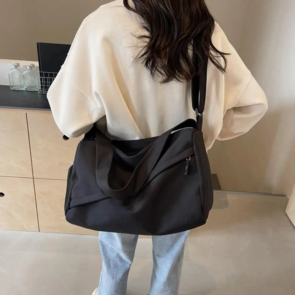 

Women Gym Bag Overnight Duffle Bag with Shoe Compartment Wet Pocket Waterproof Weekender Duffel for Travel Dance Swimming