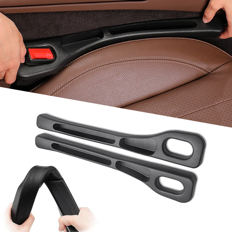 

Car Seat Gap Filler Plug Strip 2Pcs Waterproof Car Side Seam Filler Leak Proof Seat Gap Storage Organizer Interior Accessories