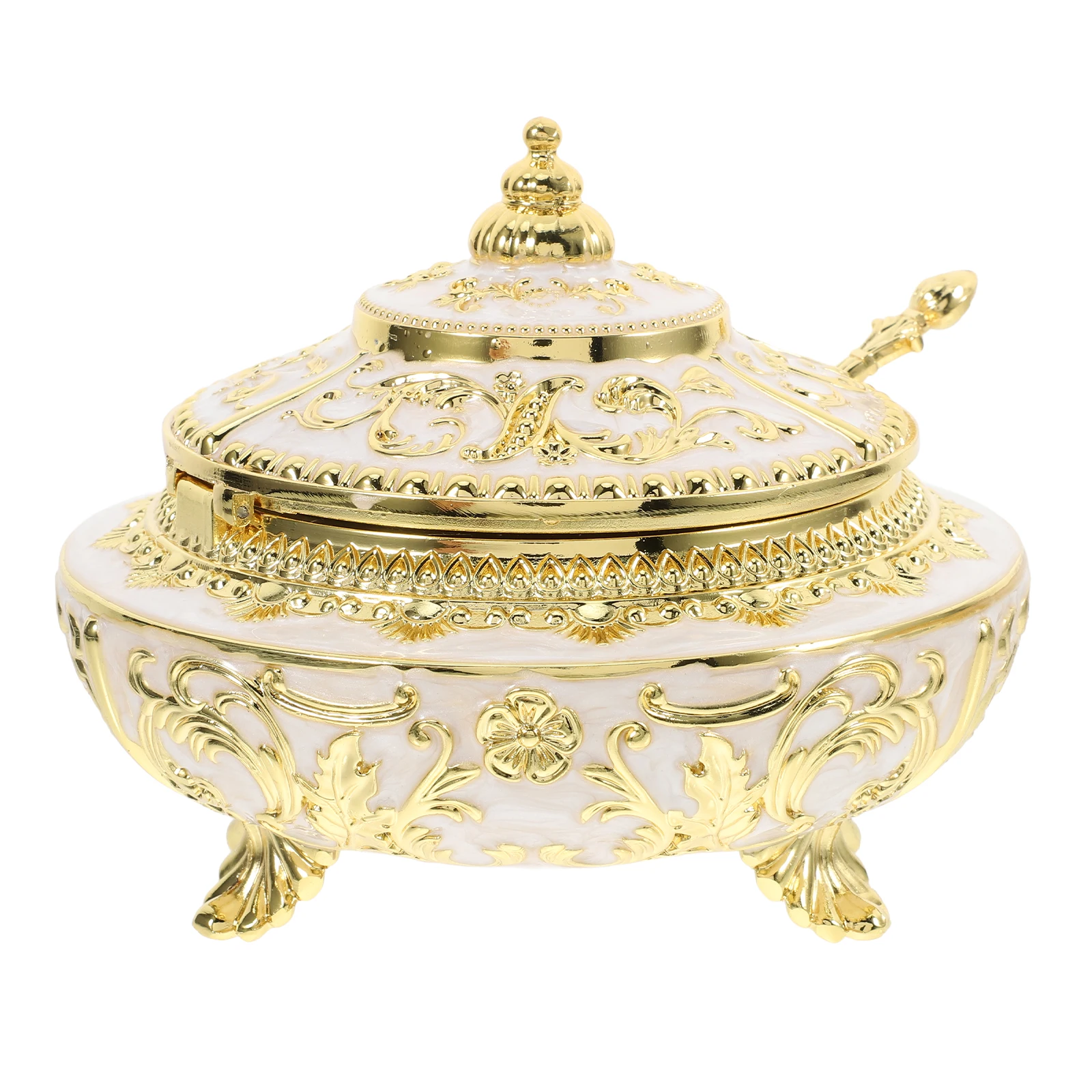 

Spice Jar Salt Pepper Container Gold Lid Sugar Dish Kitchen Storage Jars Retro Style Condiment Bottles Seasoning Boxes Easy