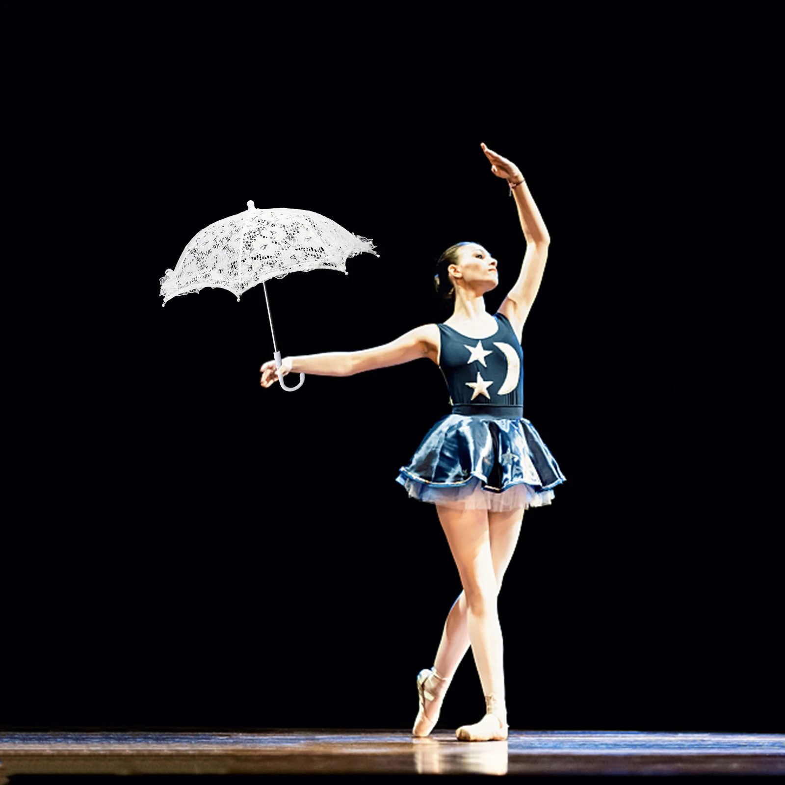 

Decorative Umbrella for Kids Dance Girls Costumes Childrens Performance Prop Lace Parasol Elegant Wedding Photography