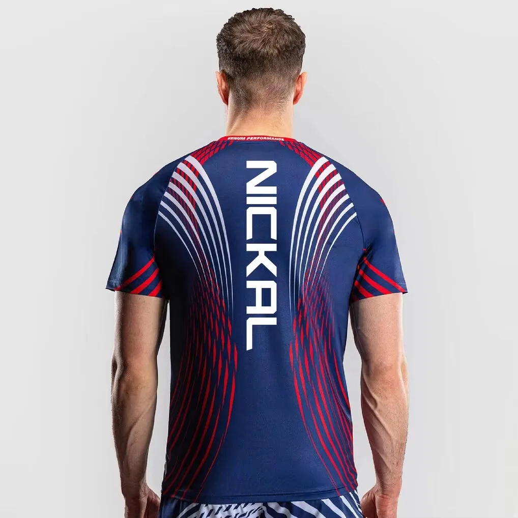 Sommer Chandler Übergroßes Schnelltrocknendes Atmungsaktives T-Shirt für Sport Streetwear Familien-Matching Freedom 250 Fight Night Walkout Trikot – Detail 13