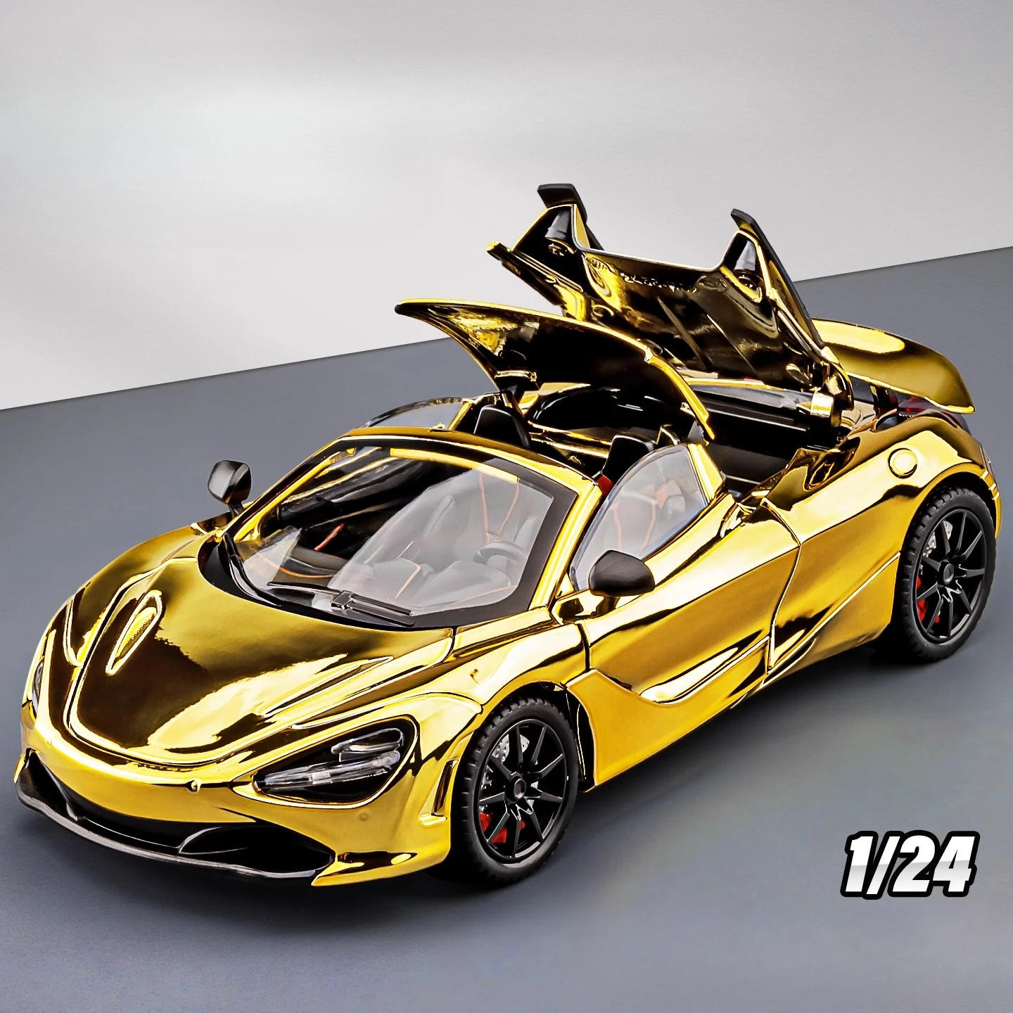 

1:24 720S Car Model Alloy Sports Car Car Model Simulation Collection Children's Convertible Racing Toy Car Boy