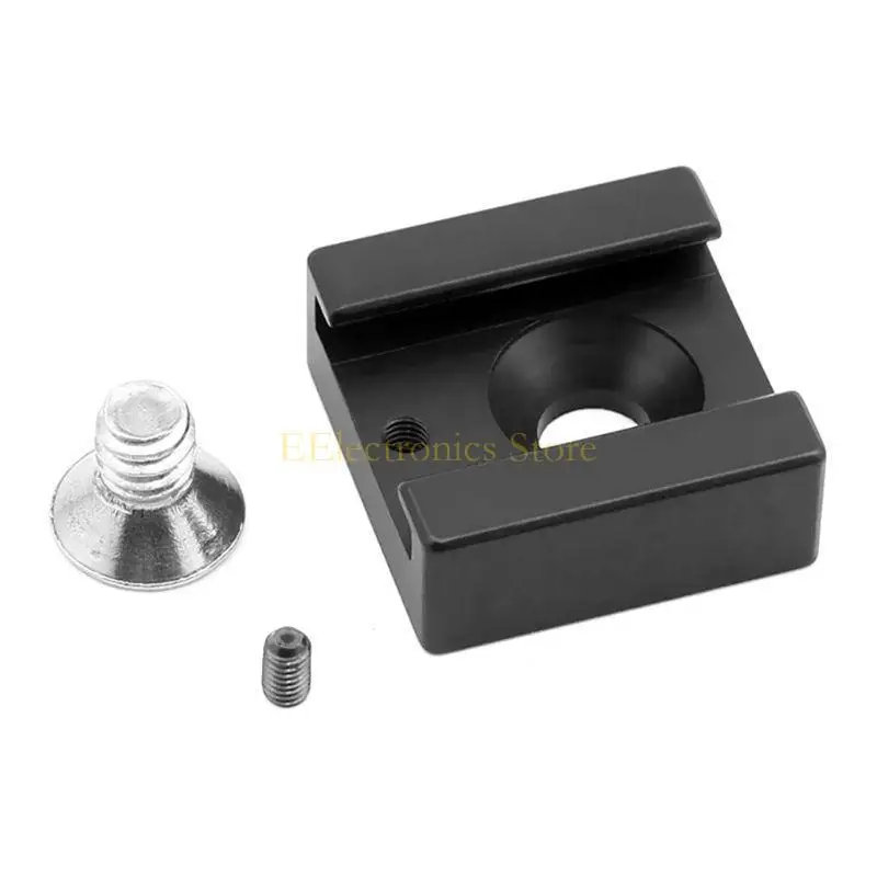 

B03C Triple Cold Shoe Mount On Camera Shoe Mount Support Microphone Video 1/4" Screw