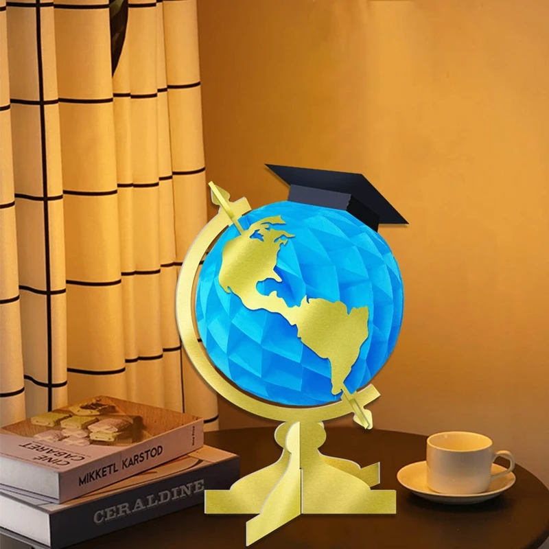 Globo Terráqueo Decorativo 2026, Globo Terráqueo Hecho a Mano, Accesorios de Escritorio, Recuerdos de Graduación, Regalos para Estudiantes, Decoraciones de Geografía