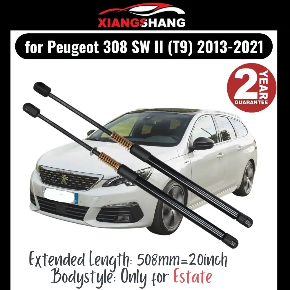 

2pcs Rear Tailgate Damper for Peugeot 308 SW II (T9) Estate 2013-2021 Tailgate WITH SPRING Trunk Boot Gas Charged Gas Struts