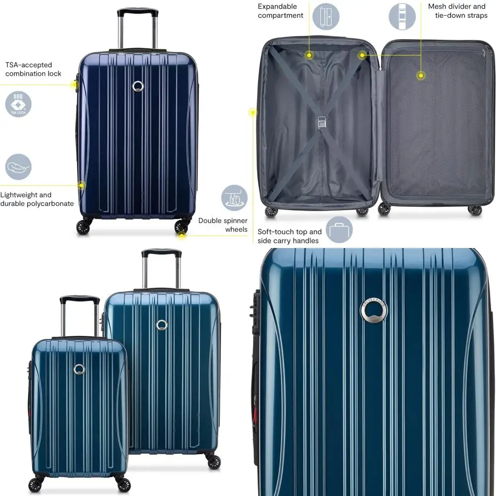 

Teal 2-Piece Expandable Spinner Luggage Set, 21 & 24 Inches