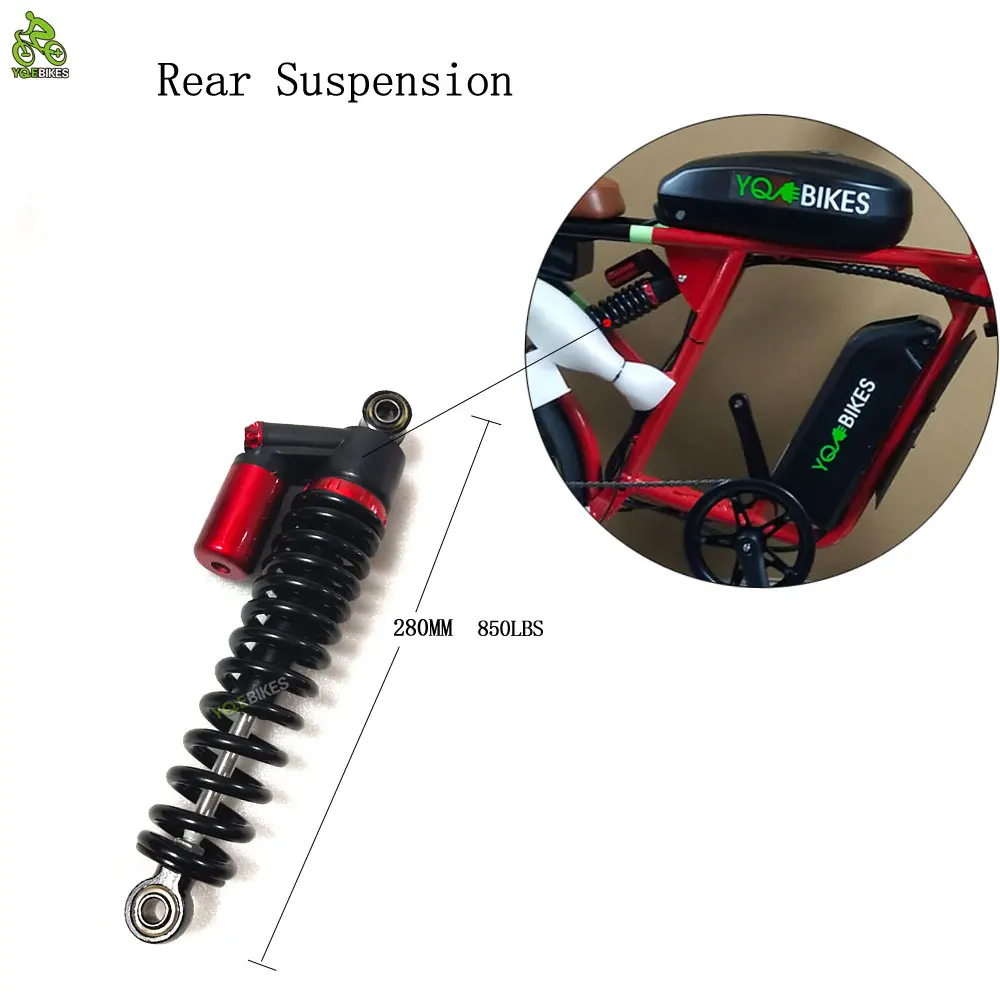 Hot ebike Shock Absorber suspension Ebike 73 RX Middle Electric Bike Full Suspension 850LBS Rear Suspension Spring Bicycle Kit