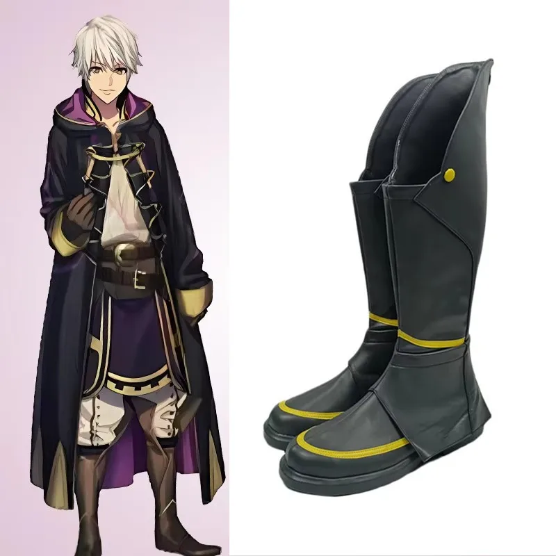 

Обувь для косплея Робин, ботинки Fire Emblem Awakening, ботинки ручной работы, ботинки для вечеринок на Рождество и Хэллоуин