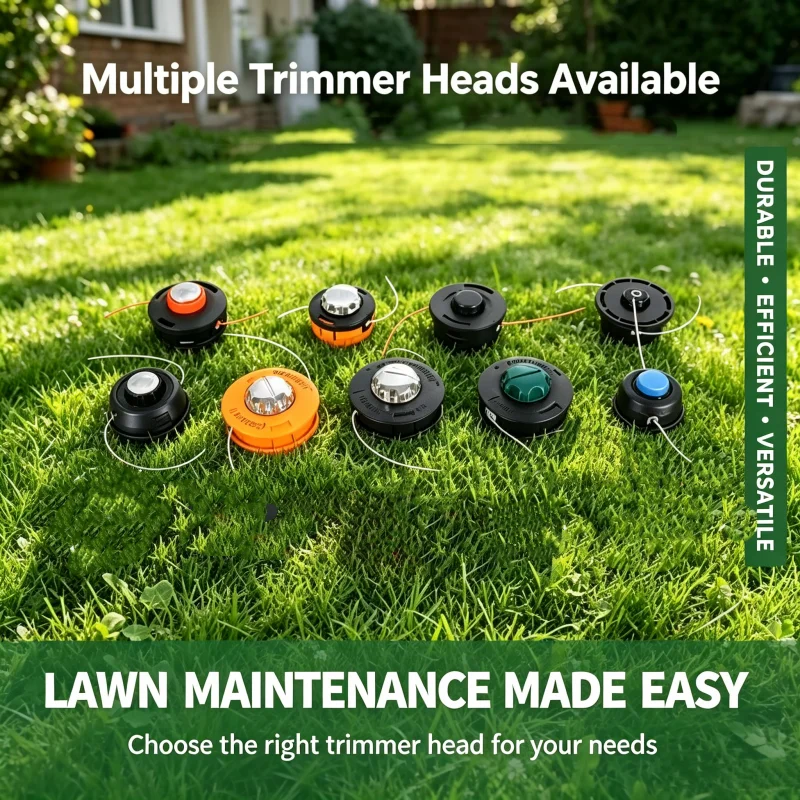 

LUSQI Nylon Trimmer Head Universal Grass Cutter Head Replacement Weed Brush Cutter Parts Lawn Mower Garden Accessories