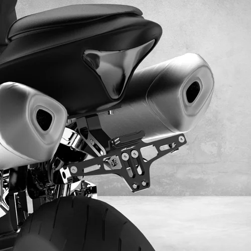 Imagen 2 del producto Soporte de matrícula ajustable para motocicleta, luz LED para Honda Hornet 900, 600, CB600F, CB 600F, 1998-2014